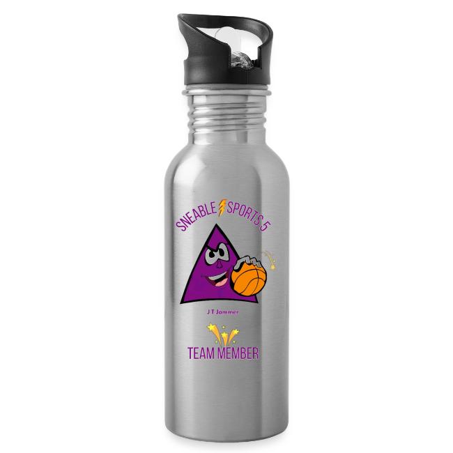 Sneable Sports 5 eco-Friendly, Reusable 20oz. Water Bottle with J. T. Jammer